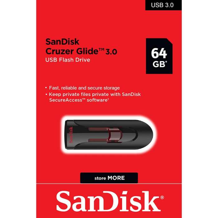 SanDisk Cruzer Glide 3.0 USB Flash Drive 64GB 2